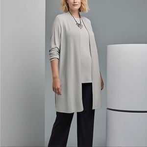 J Jill Wearever Set Ottoman Cardigan Long Sleeve Tunic‎ Top Large